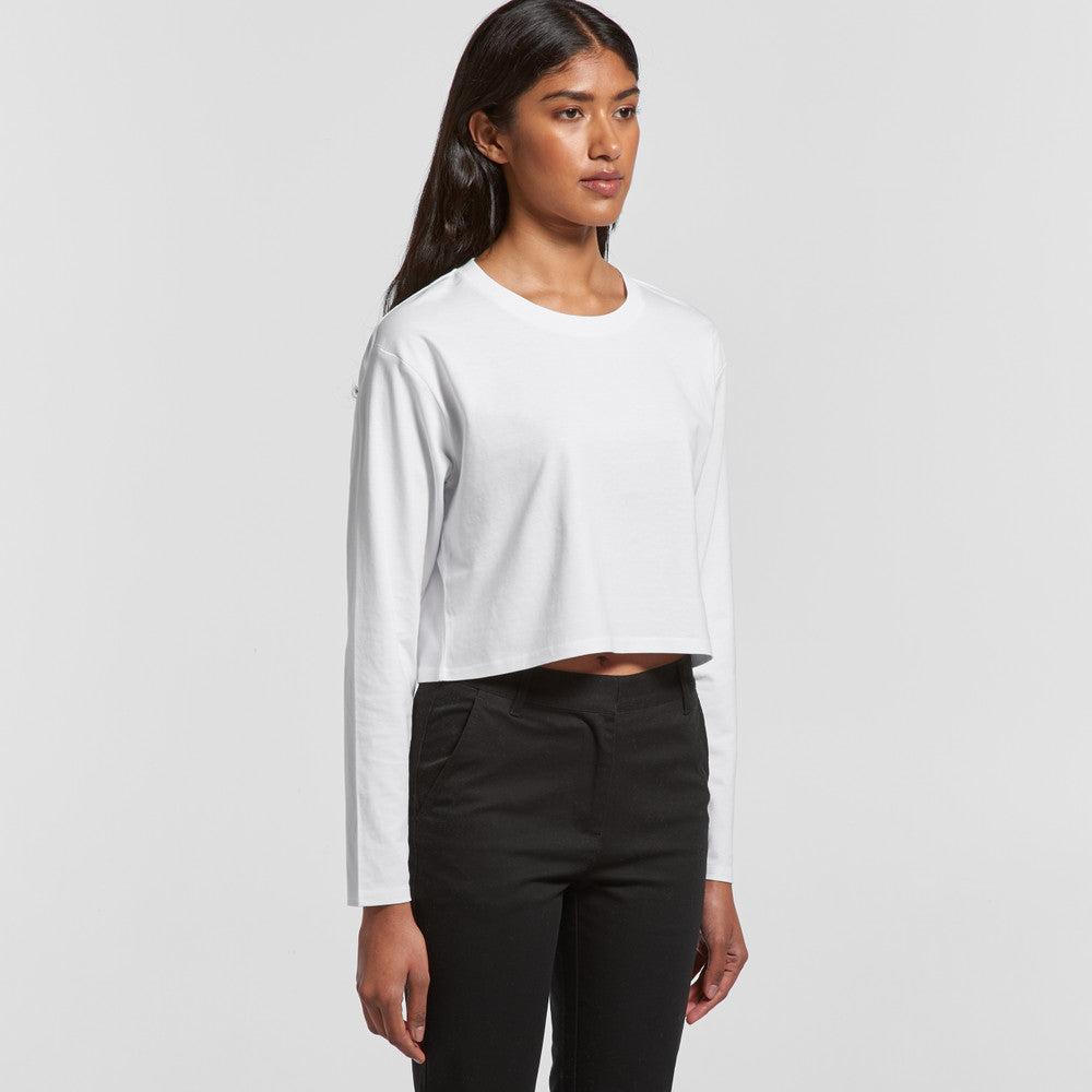 Wo's Crop L/S Tee 4058 - Blythé Apparels