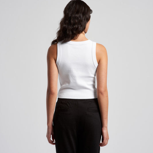 Wo's Organic Rib Crop Tank 4064G - Blythé Apparels