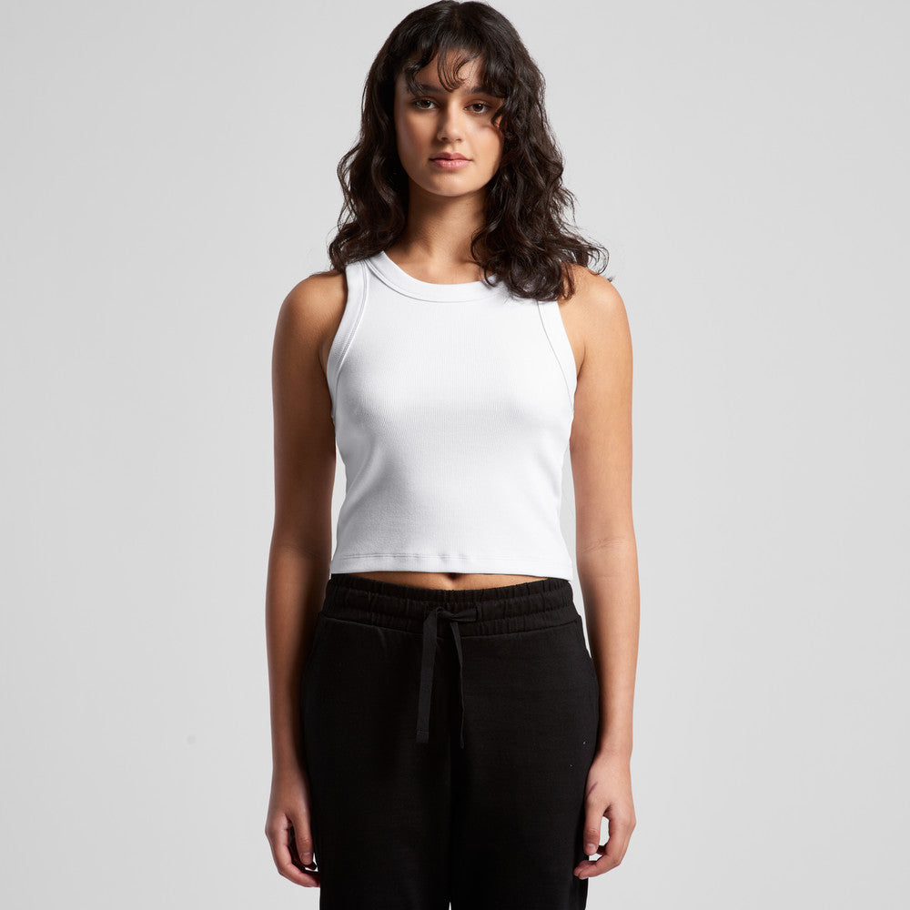 Wo's Organic Rib Crop Tank 4064G - Blythé Apparels