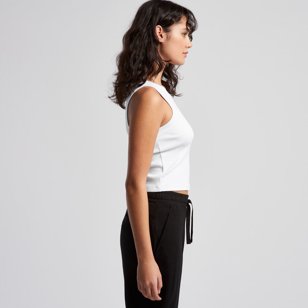 Wo's Organic Rib Crop Tank 4064G - Blythé Apparels