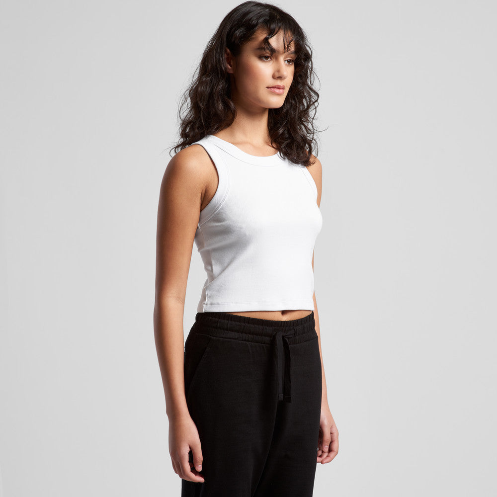 Wo's Organic Rib Crop Tank 4064G - Blythé Apparels