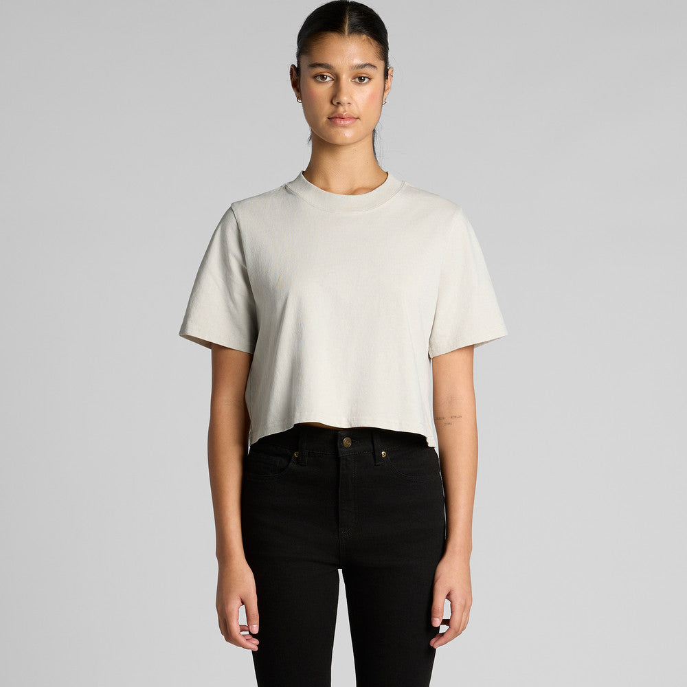 Wo's Heavy Faded Crop Tee 4089 - Blythé Apparels