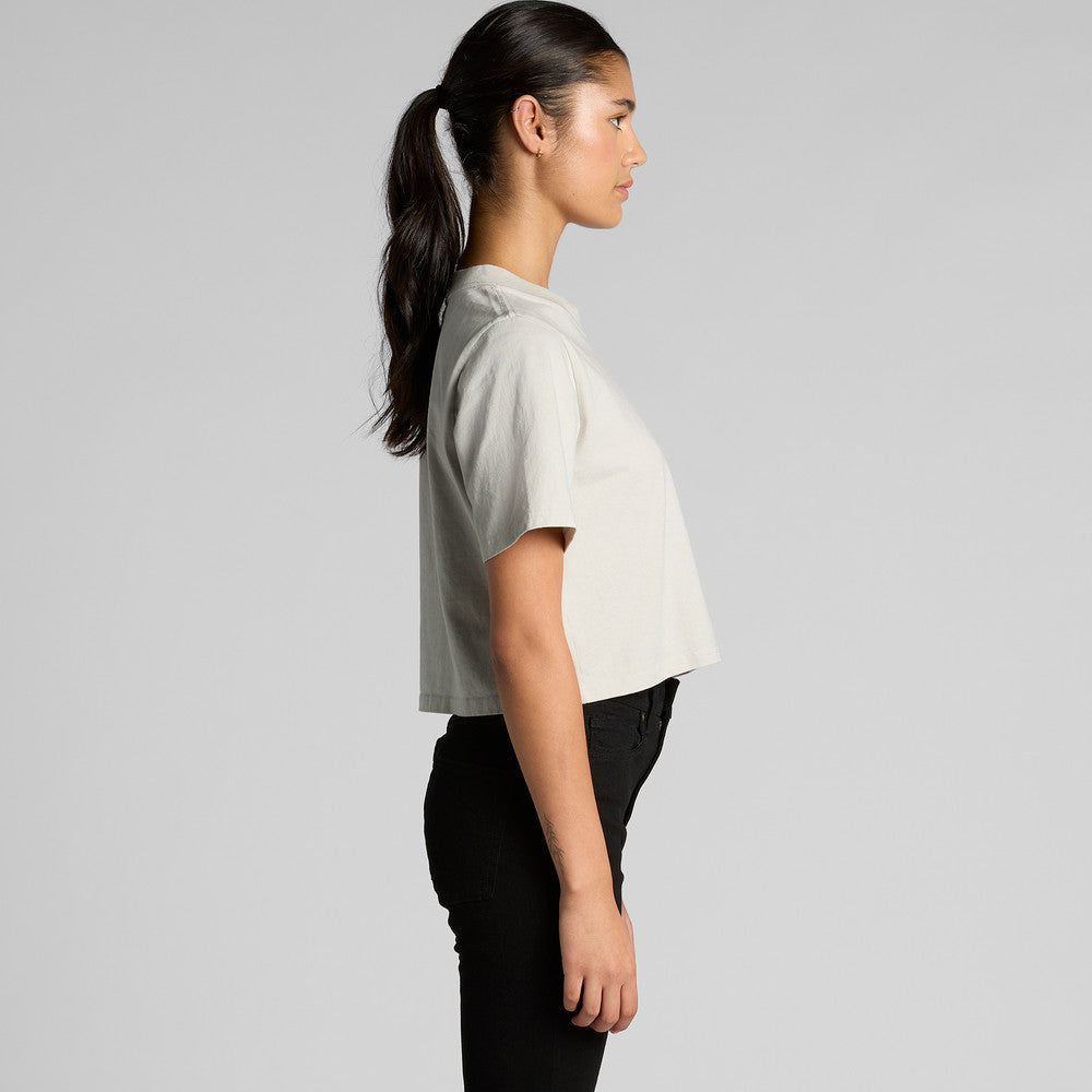 Wo's Heavy Faded Crop Tee 4089 - Blythé Apparels