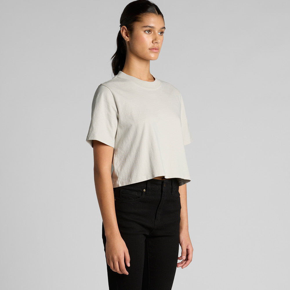Wo's Heavy Faded Crop Tee 4089 - Blythé Apparels